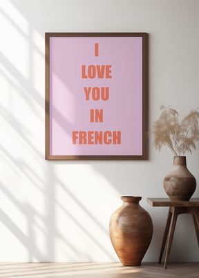 Frenchloveorange Ratioiso Poster