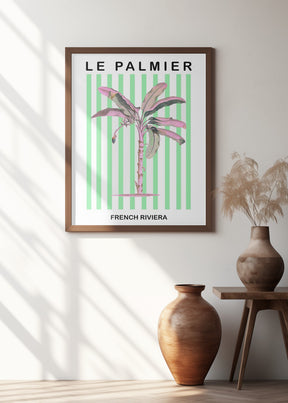 Stripedpalmpurplepink Ratioiso Poster