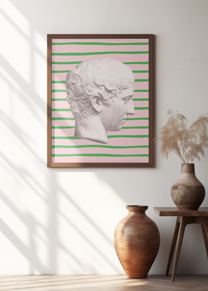 Ancientstatuestripes Ratio2x3 Poster