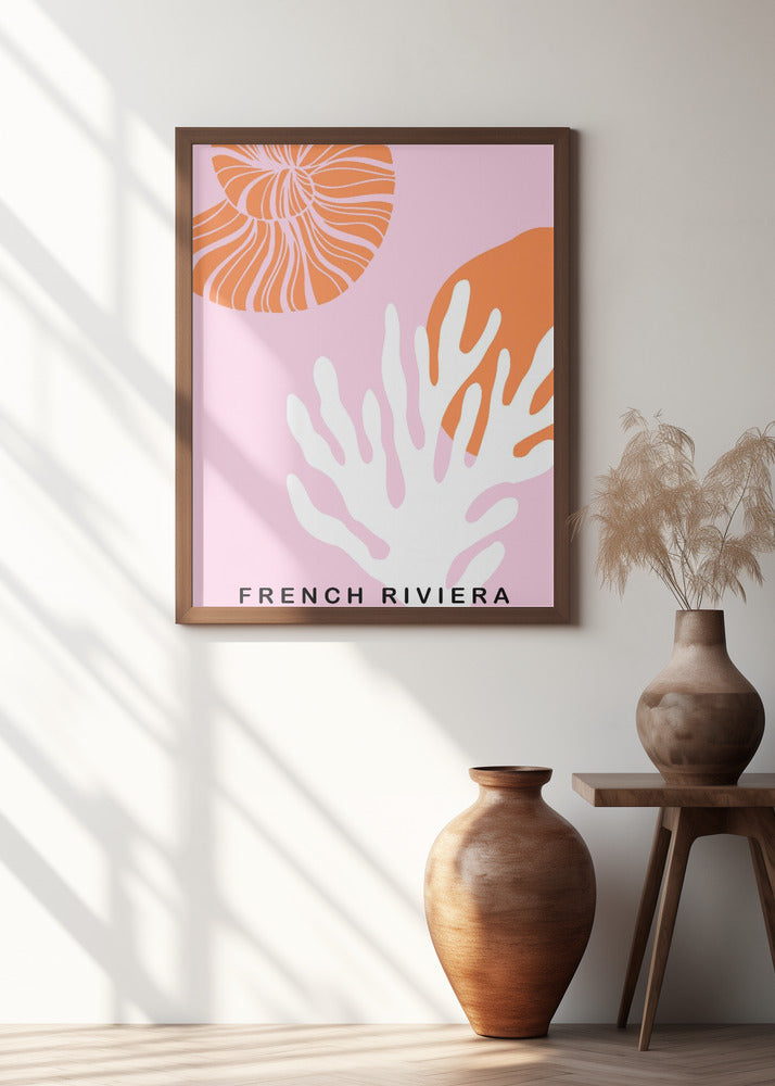 Rivierapinkorange Ratioiso Poster