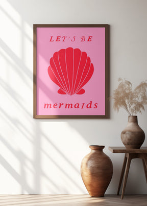 Mermaidspinkred Ratioiso Poster