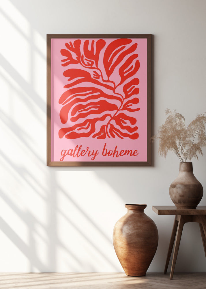 Pinkredgalleryboheme Ratioiso Poster