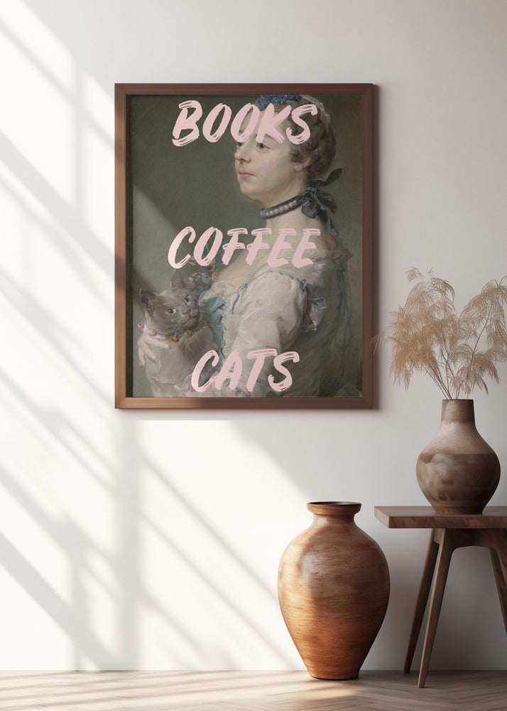 Bookscoffeecats Ratioiso Poster