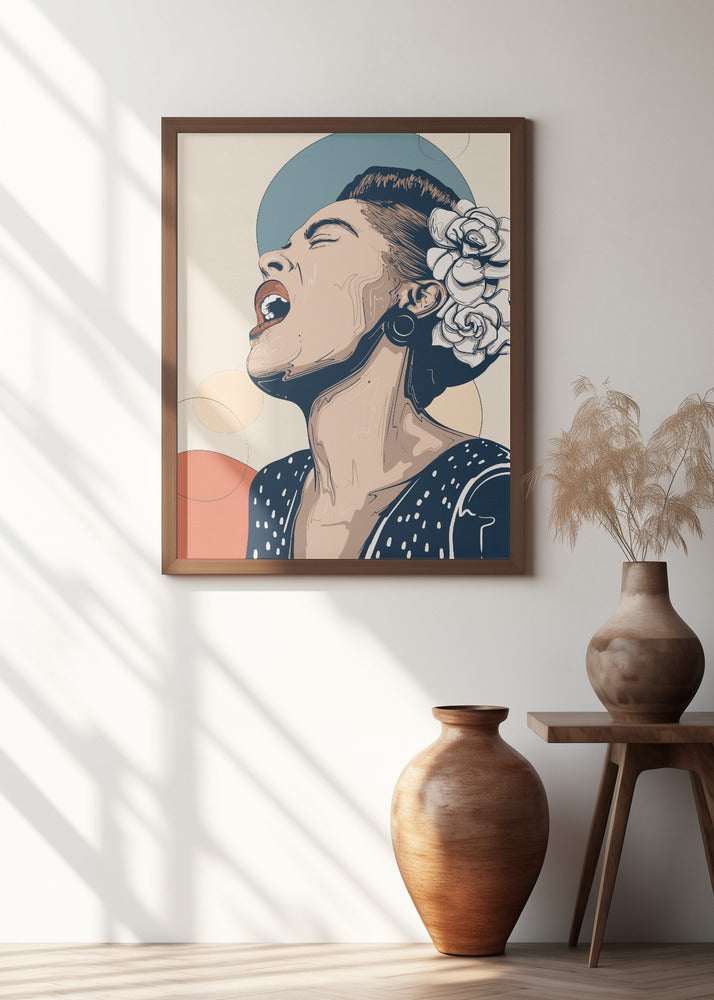 Billie Holiday Portrait Poster