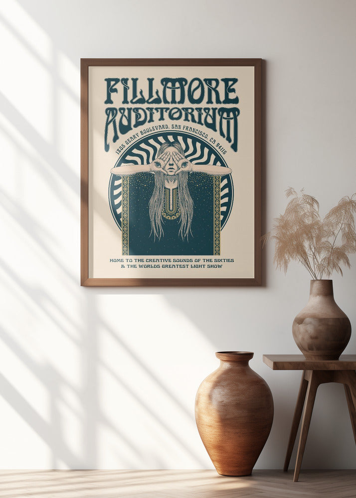 Fillmore Auditorium Psychedelic Poster