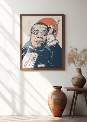 Louis Armstrong Portrait Poster