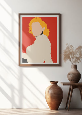 Marilyn Monroe Minimalist Pop Art Poster