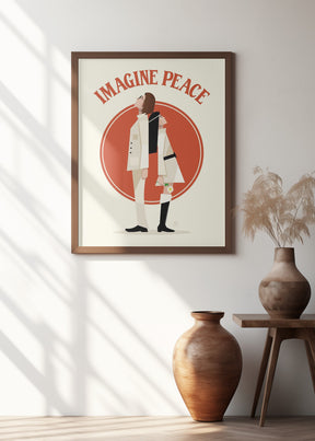 Imagine Peace Minimalist Poster