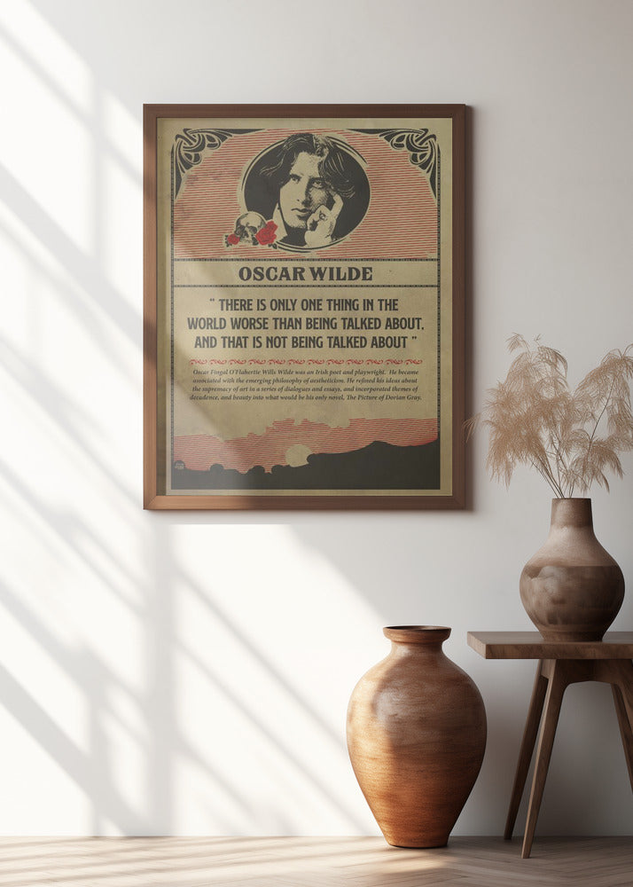 Oscar Wilde Print Poster