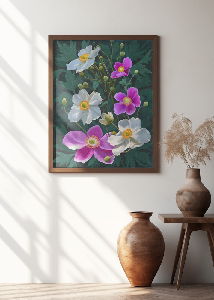 Anemone Flowers Poster