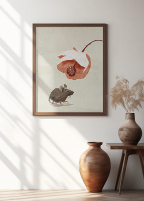 Mouse and Flower Poster