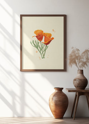 California Poppy Poster