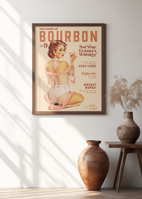 Babes of Bourbon Vol 9 Vintage Whiskey Pinup Poster