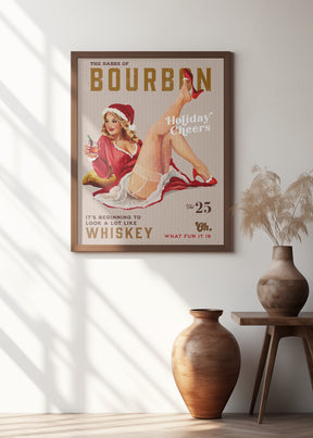 Babes of Bourbon Vol 25 Holiday Cheer Christmas Pinup Poster