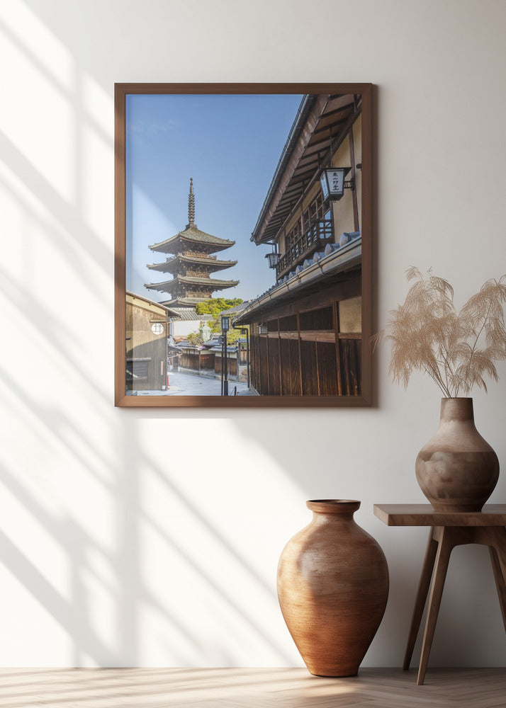 Historic Kyoto with Yasaka Pagoda Poster