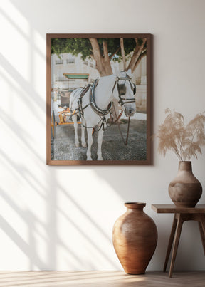 Sevilla White Horse Poster