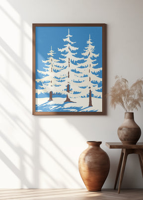 Harz Winter Trees Poster