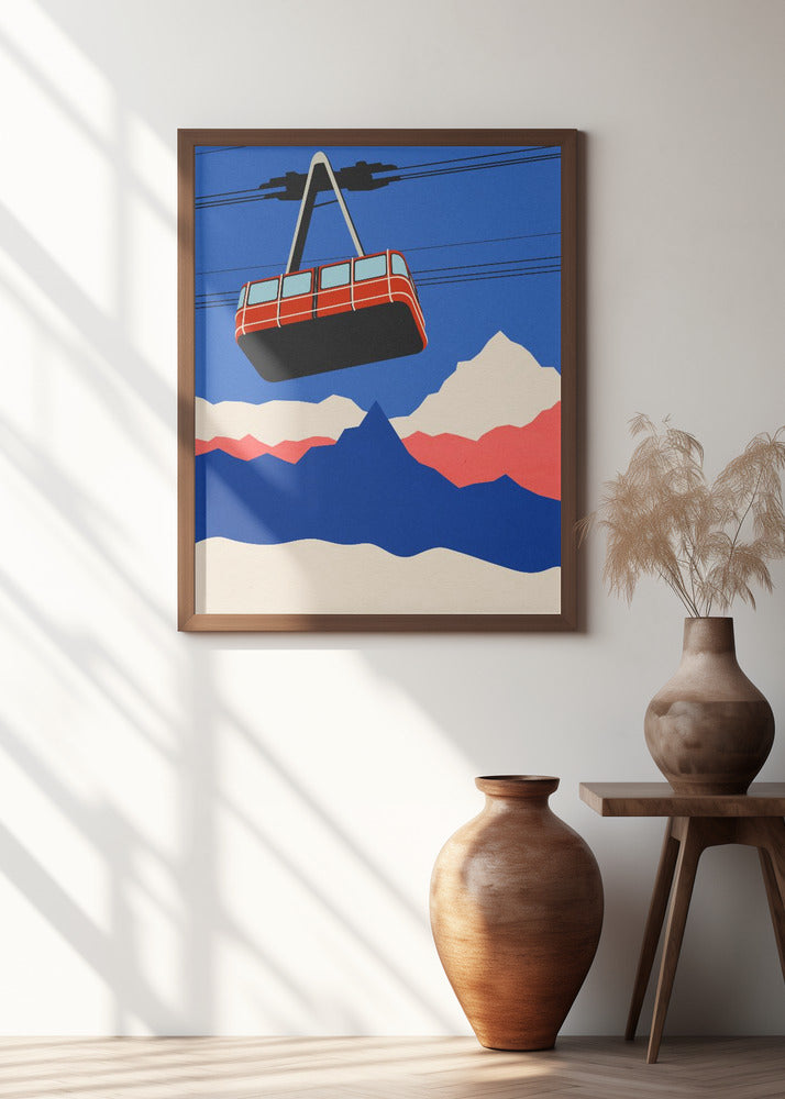 Ski Mountains Poster