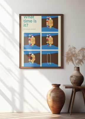 Poster Candy Clock Poster