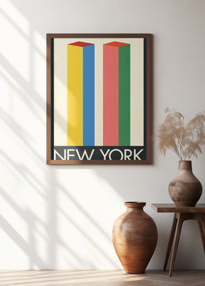 New York Twin Towers Poster