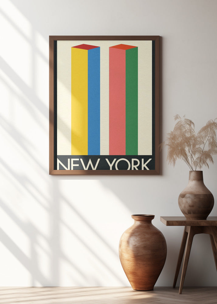 New York Twin Towers Poster