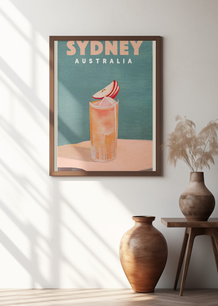 Sydney Australia Cocktail Bar Decor Poster