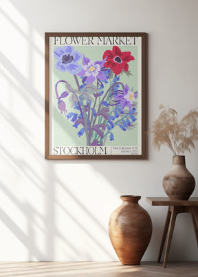 Stockholm Flower Market Poster