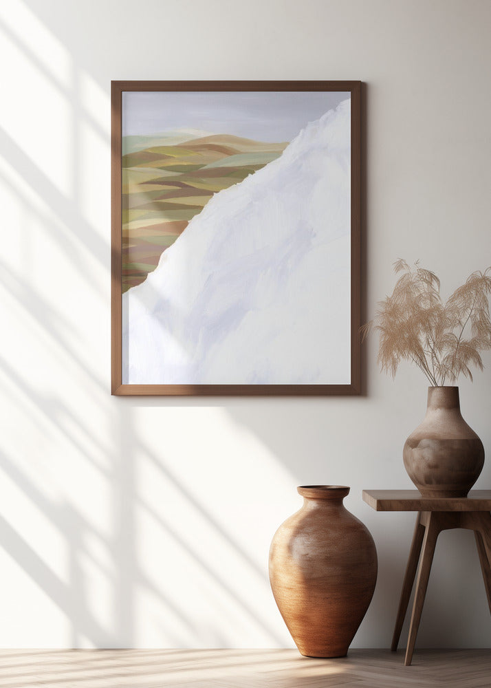 Landscape and snow Poster