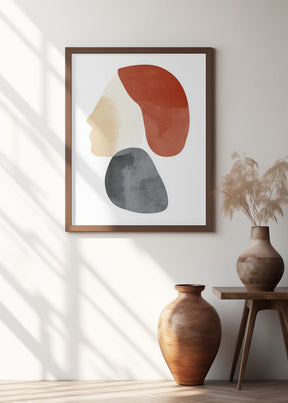 Abstract Minimalist Shapes No 1 Poster