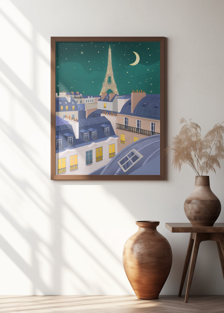 Paris at Night Poster