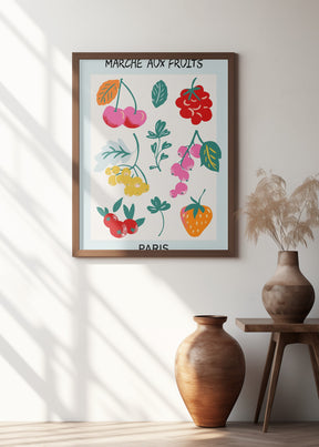 Fruit Market Paris Poster