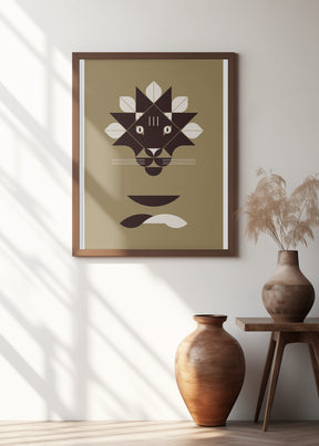 Golden Animals - Lion (gold) Poster