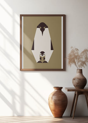 Golden Animals - Royal Penguin (Gold) Poster