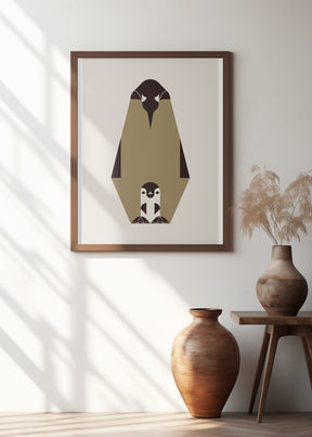 Golden Animals - Royal Penguin (white) Poster