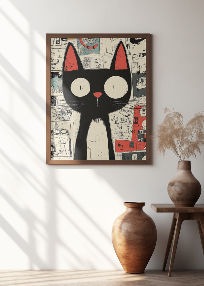 Surprised Cat Poster