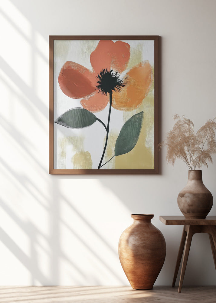 Mid Century Flower Poster