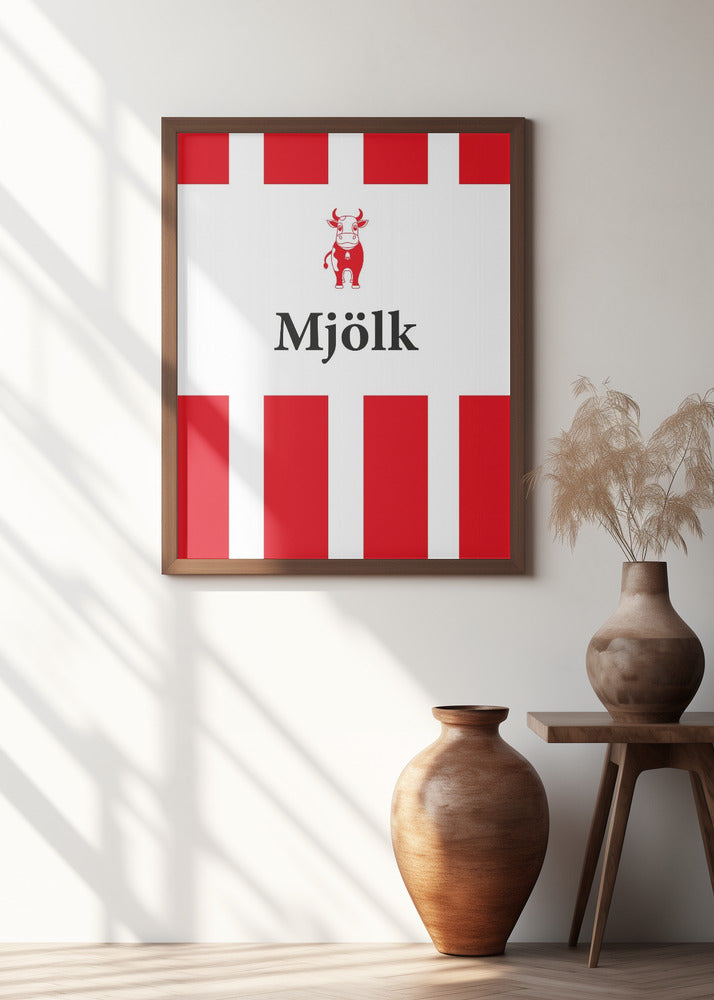 Mjölk Röd Poster