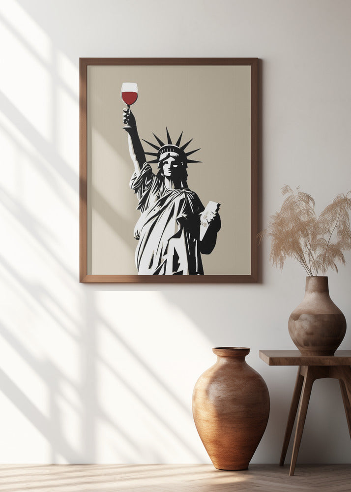 Liberty of Wine Poster