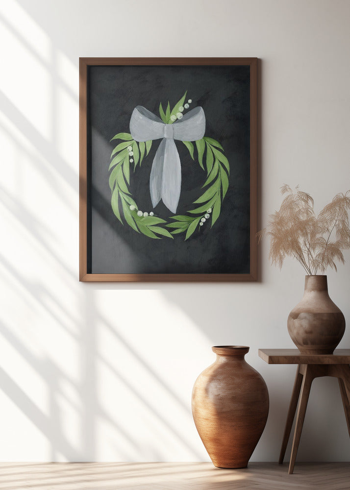 Bow wreath Poster