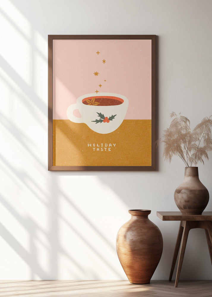 Mulled wine mug. Holiday Taste Poster