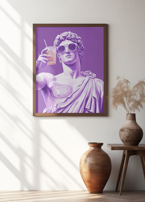 Greek Statue Cheers Poster