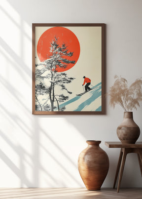 Skiing In Japan Poster