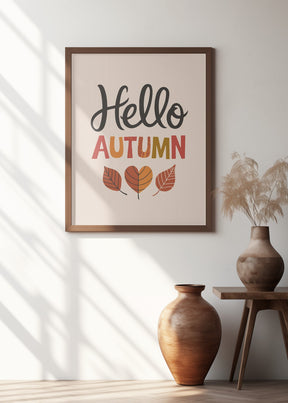 Hello Autumn Poster