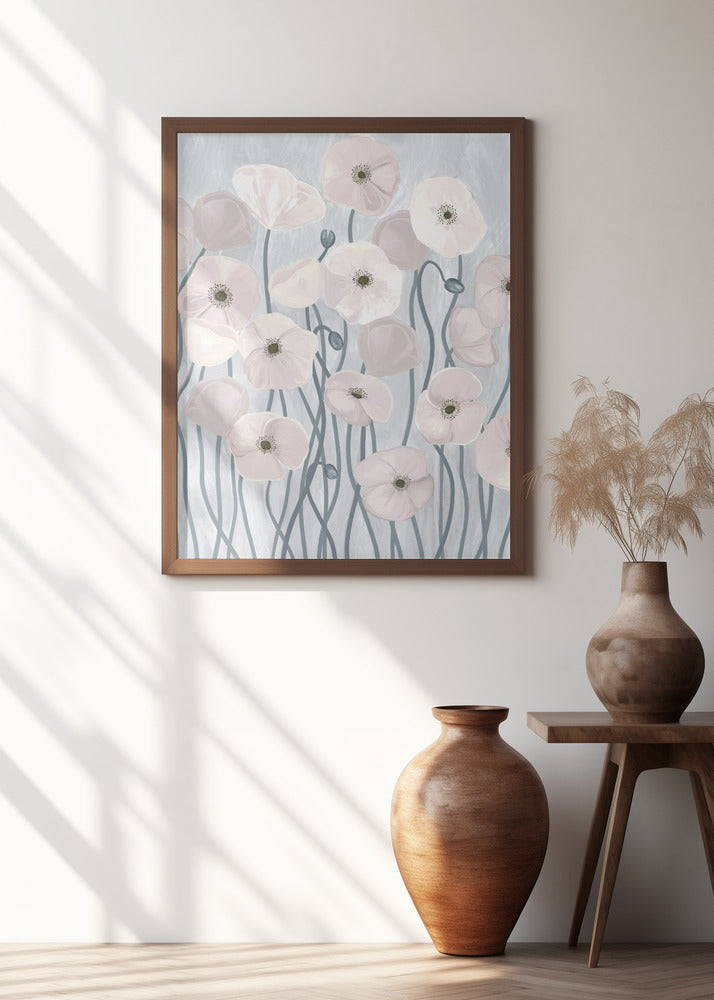 Light Poppies Poster