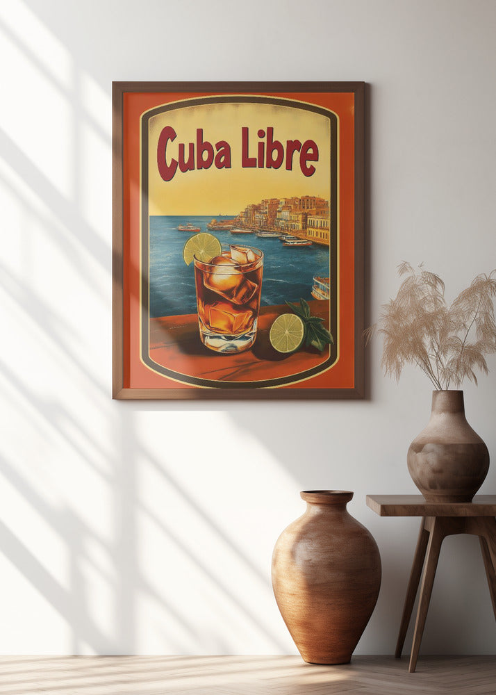 Cuba Libre Vintage Commercial Poster