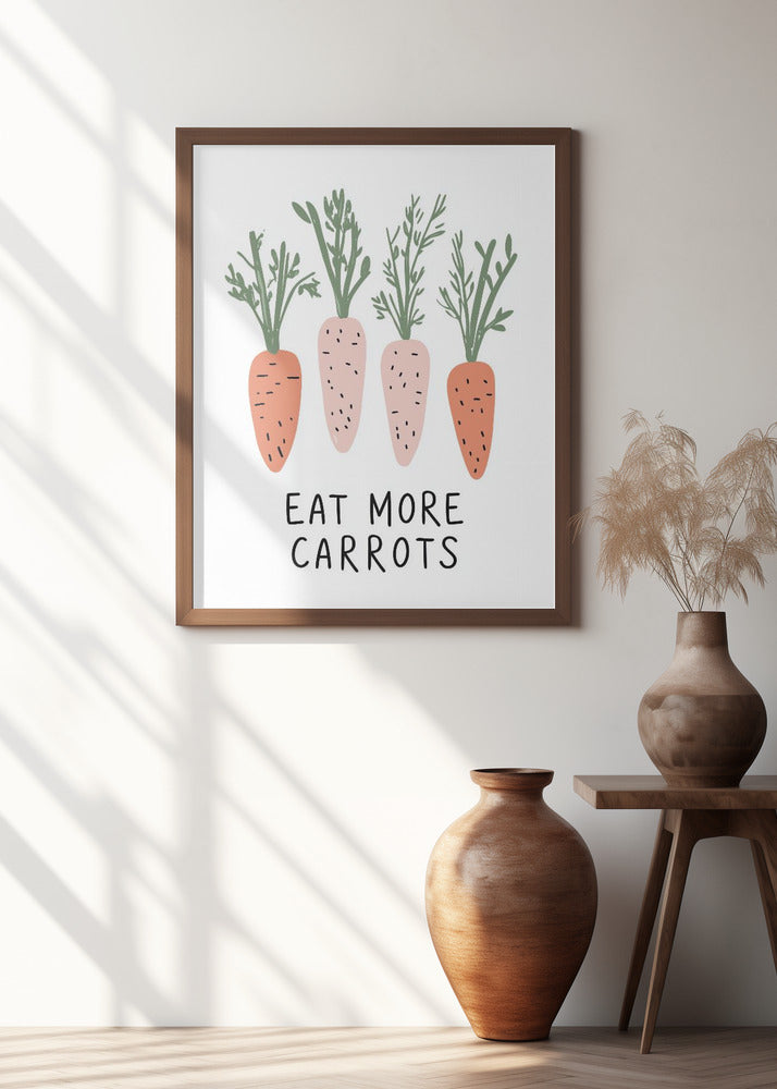 Eat More Carrots Poster