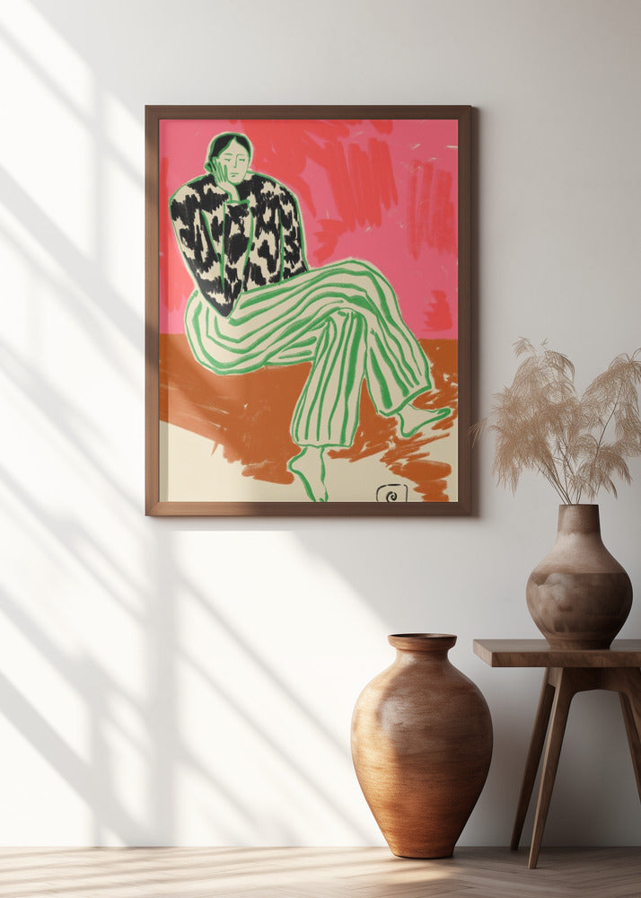 Calm Woman Portrait Poster