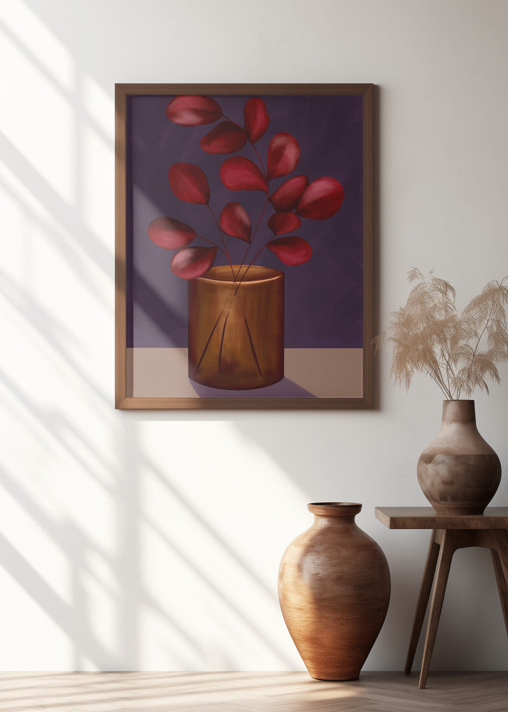 Autumn vase Poster