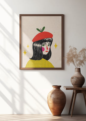 Apple Beret Poster