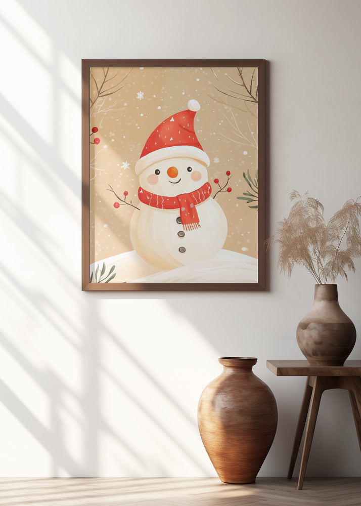 Christmas Snowman Poster